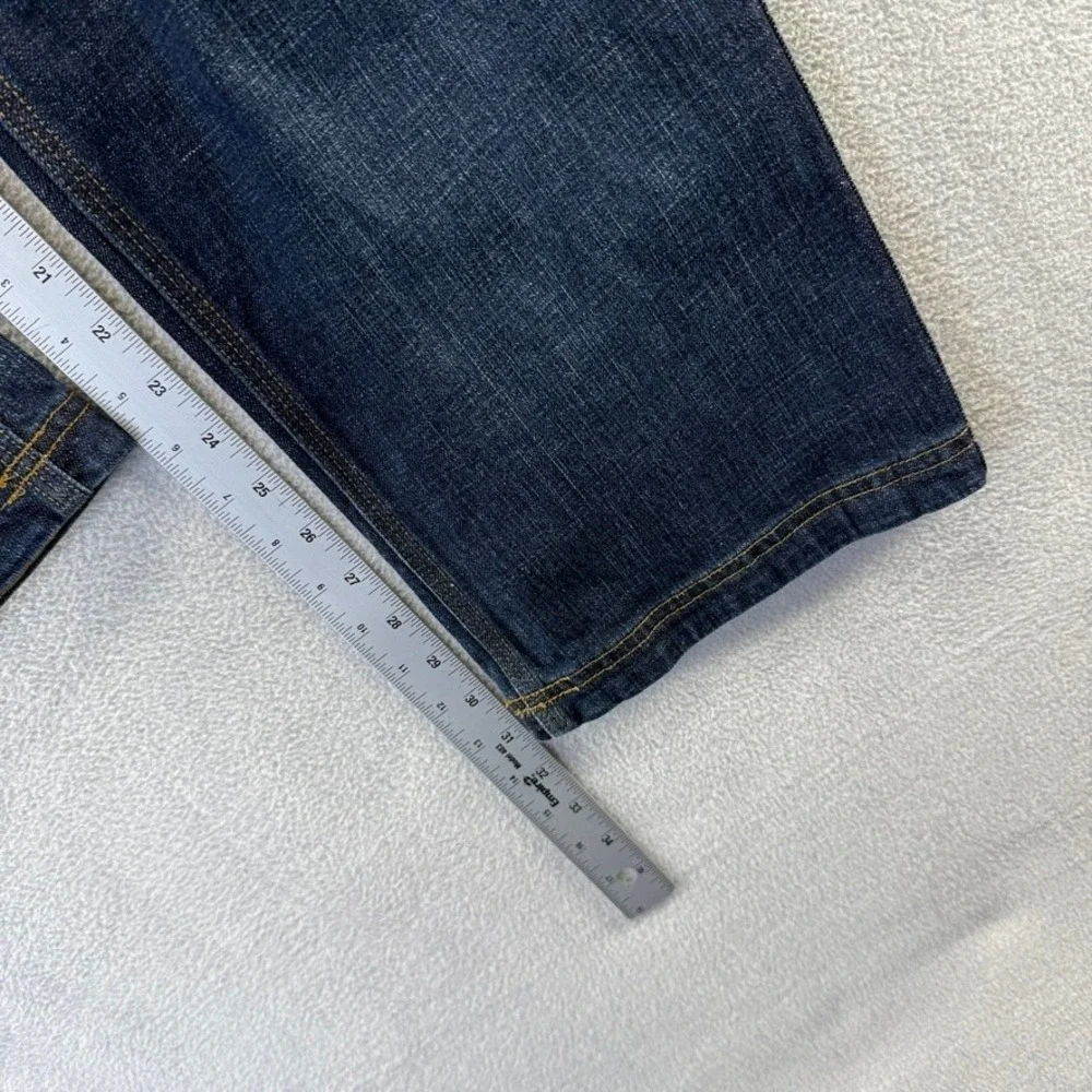 Duluth Jeans Mens 36x32 Blue Flex Ballroom Relaxed Fit Work Denim Cotton Blend